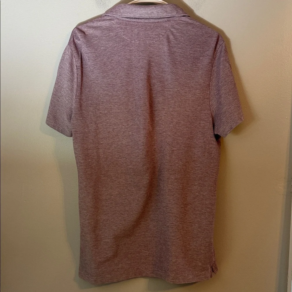 Banana Republic Men's BUNDLE of 2 Pique Cotton Polo Maroon and Pink Size M